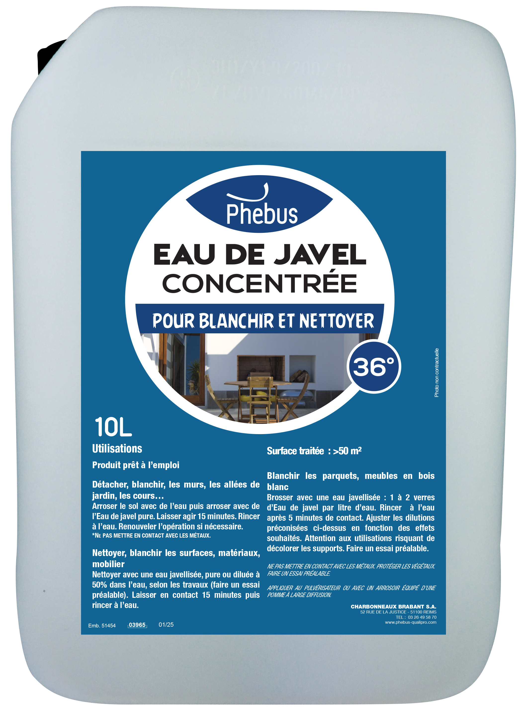 DÉCOUVREZ NOTRE NOUVEAU FORMAT D'EAU DE JAVEL : LE 10L !