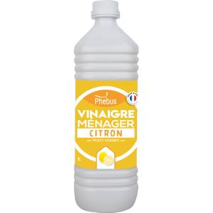 Nettoyant et détartrant : Vinaigre de nettoyage parfum citron Phébus