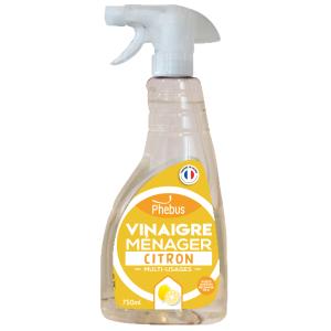 Vinaigre de nettoyage parfum citron : Nettoyant et détartrant