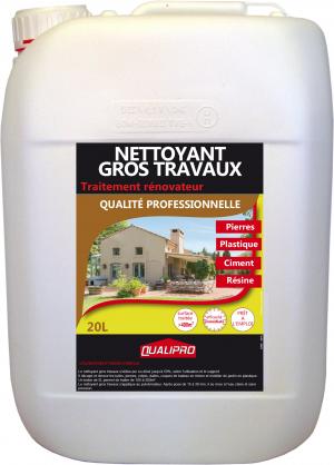 Nettoyant gros travaux : Pierres, plastiques, ciment, résine