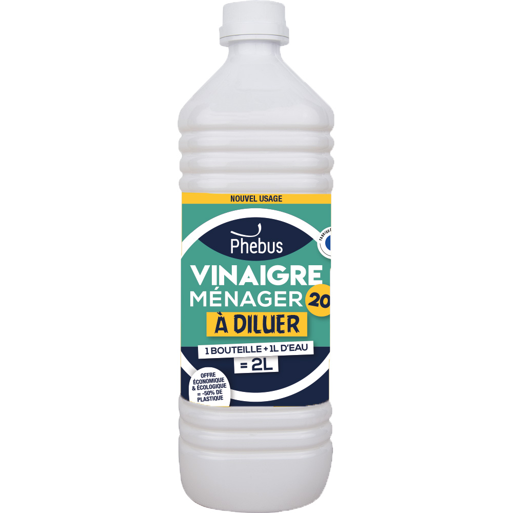 Vinaigre ménager 20° à diluer : Nettoyant et détartrant