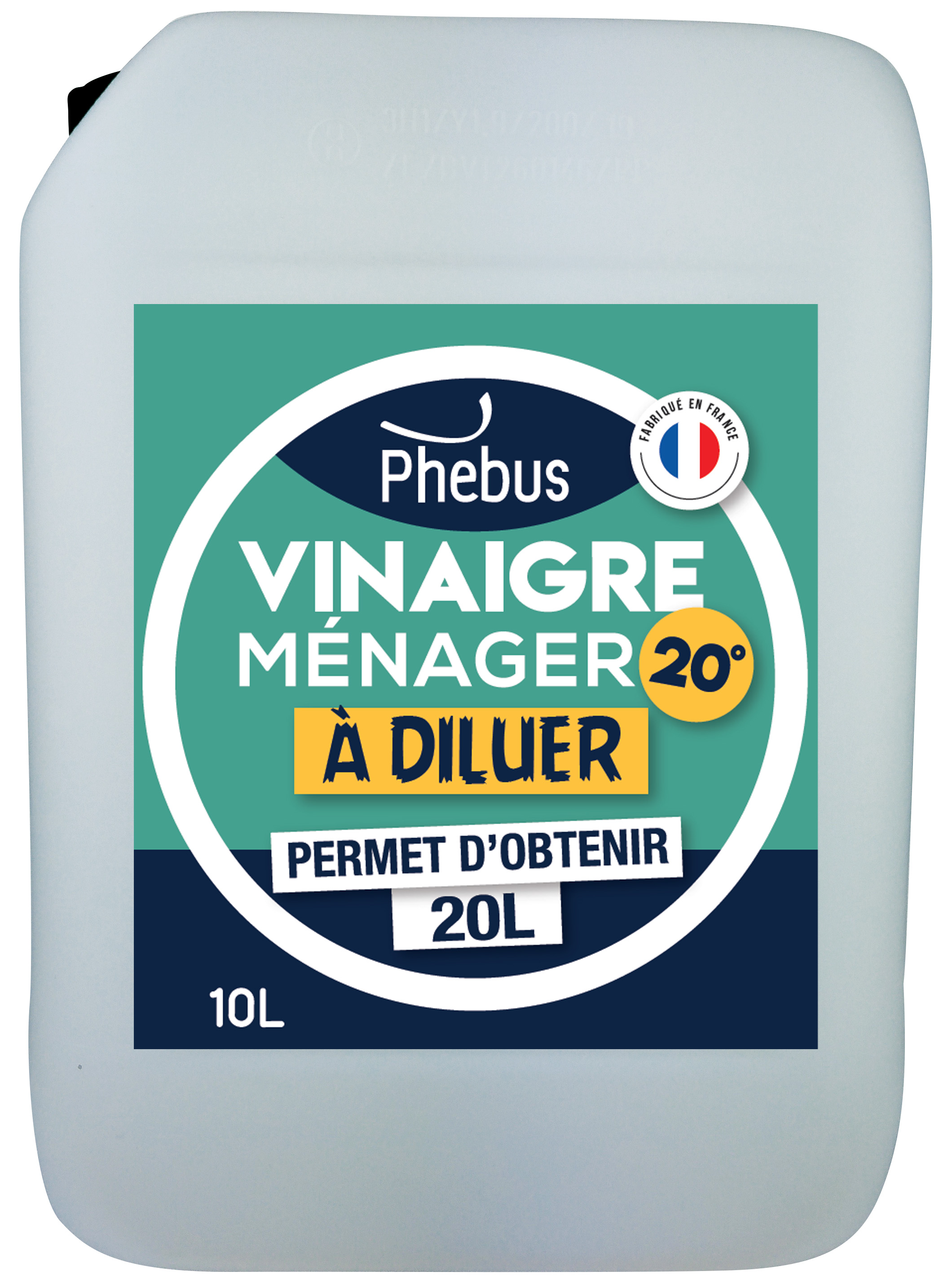 Vinaigre Ménager Phebus, Détartrant, Désinfectant 