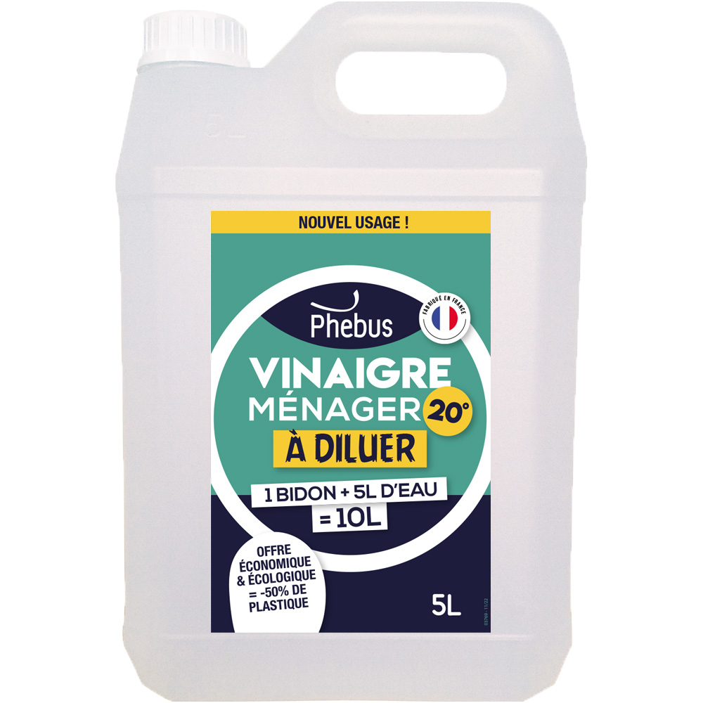 Vinaigre ménager flacon 1 L 9° parfum citron