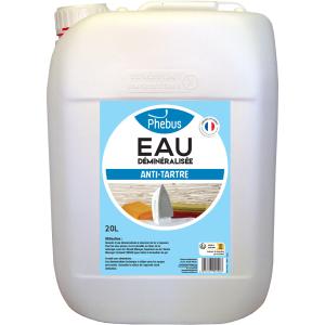 Eau déminéralisée : Evite la formation du tartre