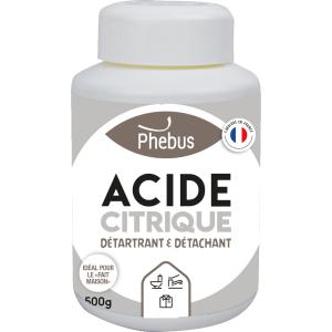 Anticalcaire : Acide citrique  Phébus