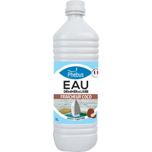 Eau déminéralisée parfumée fraîcheur coco : Evite la formation du tartre