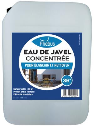 Eau de javel concentrée 36° : Murs, terrasses, allées de jardin