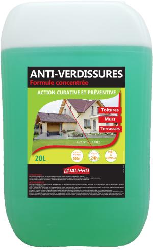 Anti-verdissures : Toitures, murs, terrasses, dalles de jardin