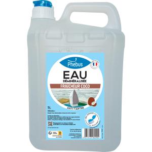 Eau déminéralisée parfumée fraîcheur coco : Evite la formation du tartre